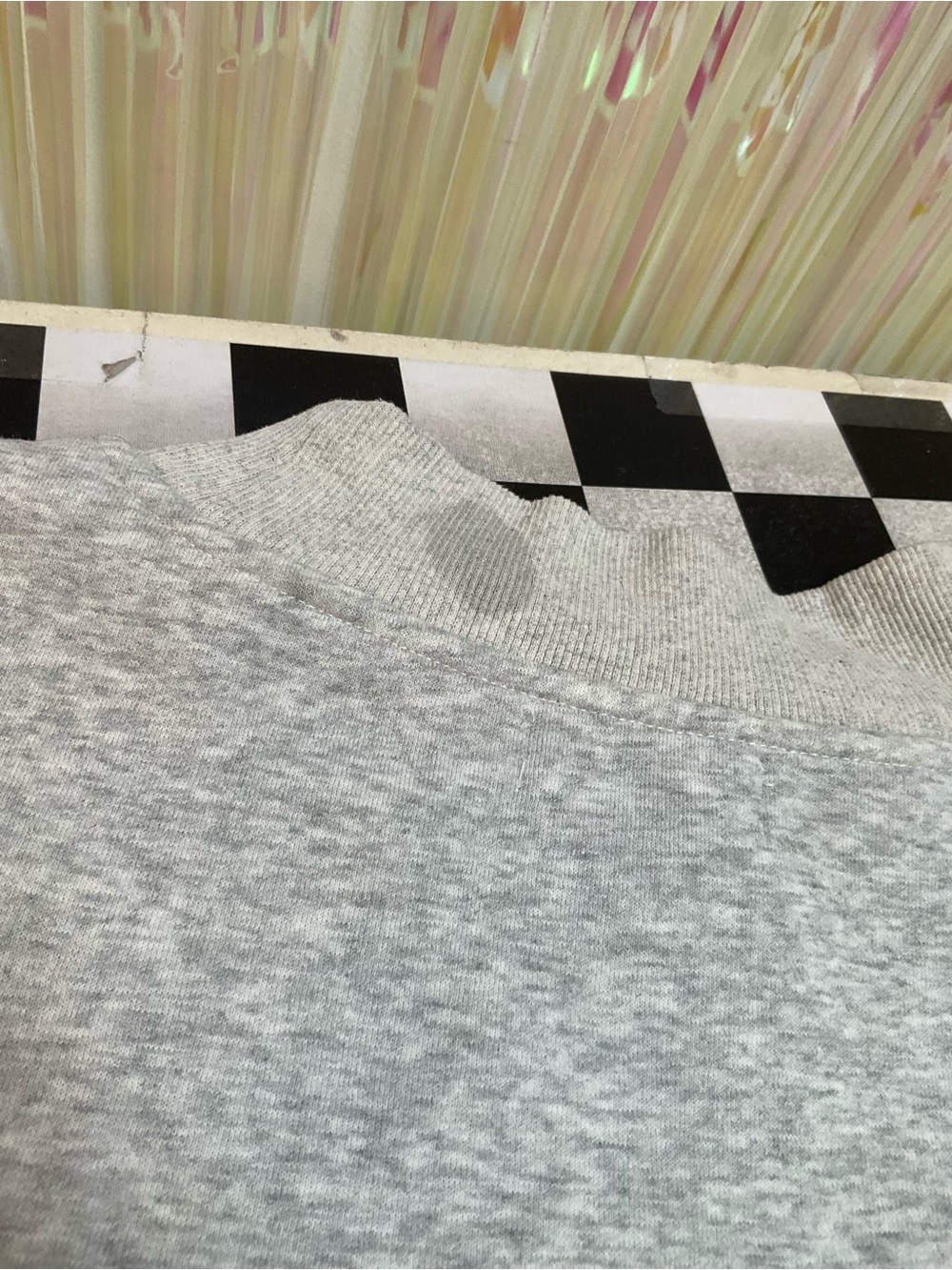 Parker Light Gray Crewneck Sweatshirt with Teal Logo - Picture 8 of 9